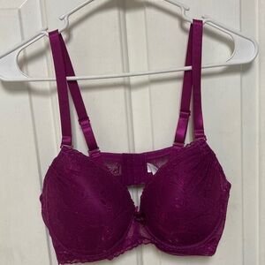 Parisian Works Rich Magenta Lace Bra